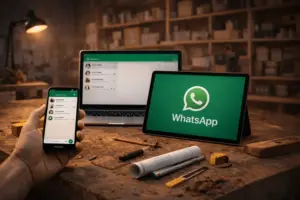 Bildschirme mit WhatsApp_Querformat